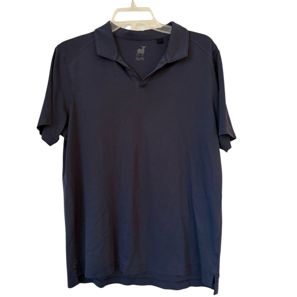 Raffi Polo Shirt Men’s Large Blue Short Sleeve